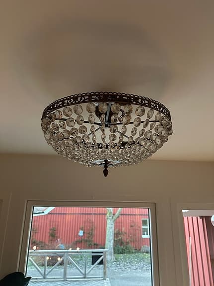 Kristallkrona plafond vintage