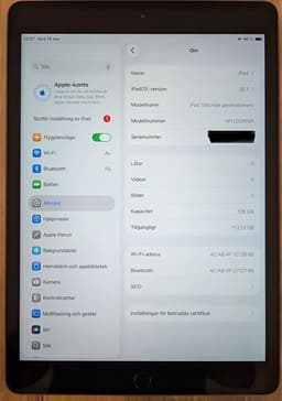 Apple iPad 128 GB Silver gen 8