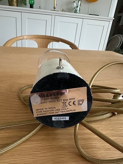 Bordslampa i marmor, Watt&Veke