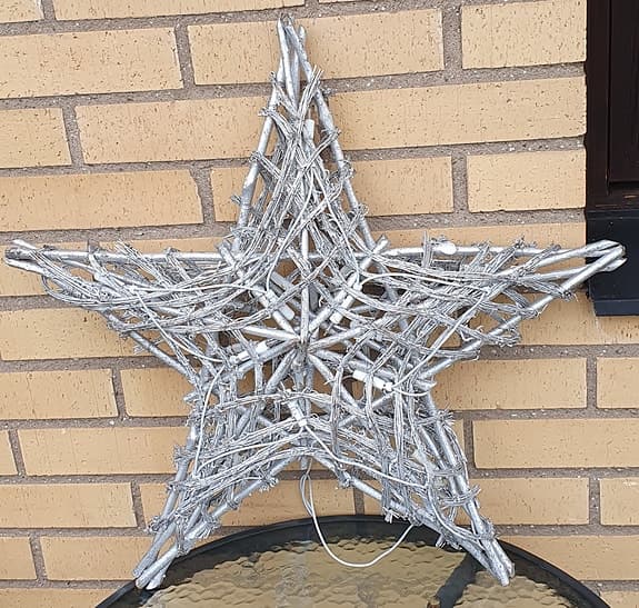 Juldekoration /Julstjärna med belysning