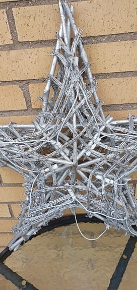 Juldekoration /Julstjärna med belysning