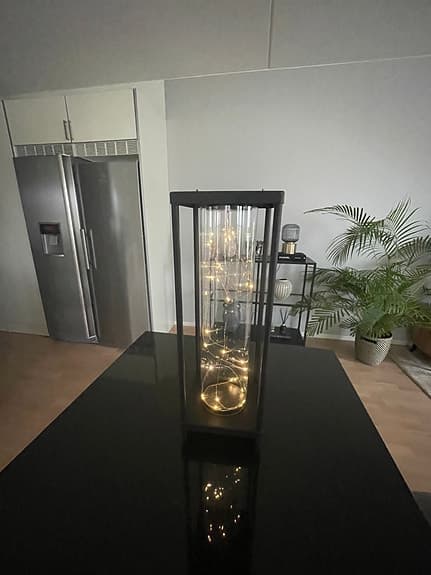 Ljusslinga i glasburk med LED-lampor