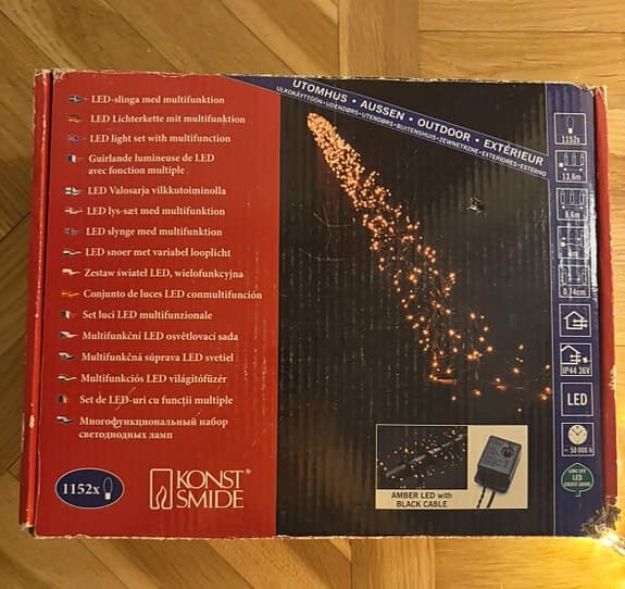 Konstsmide LED-Ljusslinga med Multifunktion