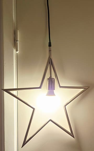 Julstjärna hängande,Tindra star Råmetall, industriell design 45cm PR HOME