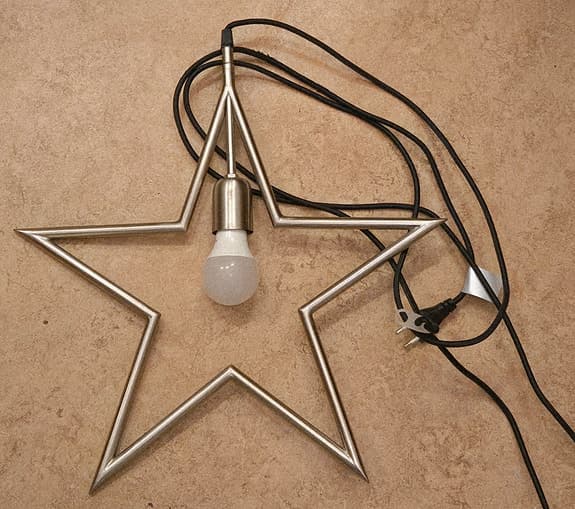 Julstjärna hängande,Tindra star Råmetall, industriell design 45cm PR HOME