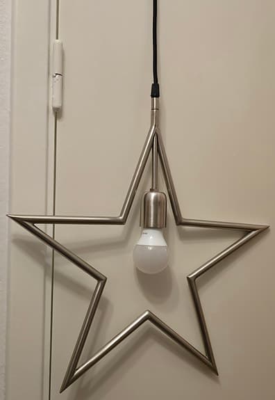 Julstjärna hängande,Tindra star Råmetall, industriell design 45cm PR HOME
