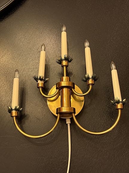 Markslöjd Jul Ljuslykta vägg adventsljusstake ljusstake