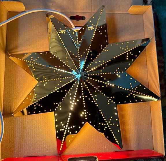 Jul - Adventsstjärnor / Julstjärnor - Star trading - Mässing - 5 st