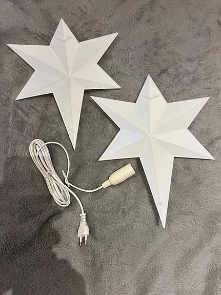 3st adventsstjärnor med lamphållare