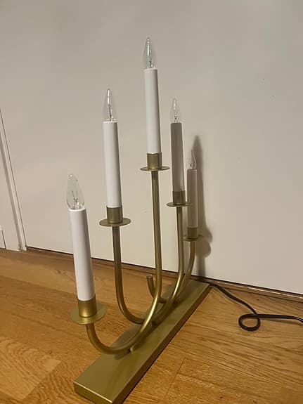 Markslöjd advent Ljusstake guldfärgad adventsljusstake