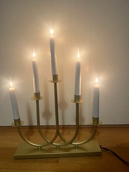 Markslöjd advent Ljusstake guldfärgad adventsljusstake