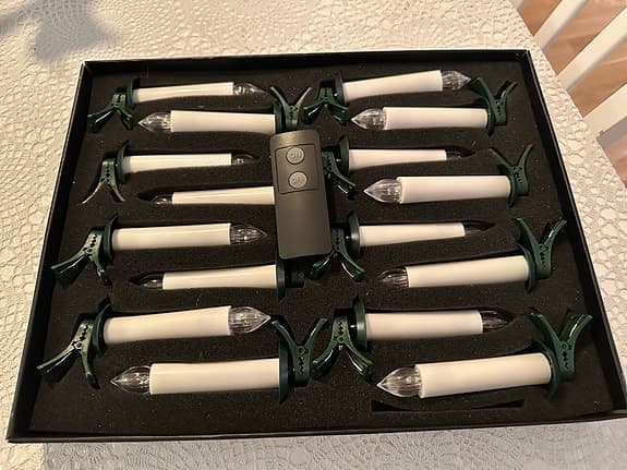 Trådlös julgransbelysning