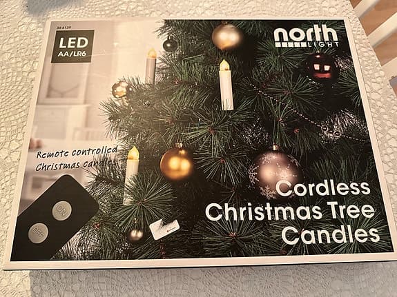 Trådlös julgransbelysning