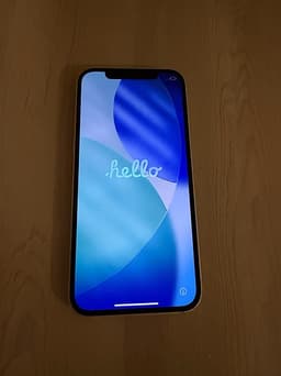 iPhone 12 vit – kamerafel + batteri 81% – billig