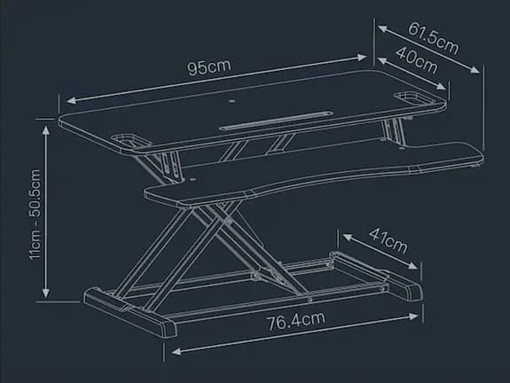 Höj och sänkbart skrivbord