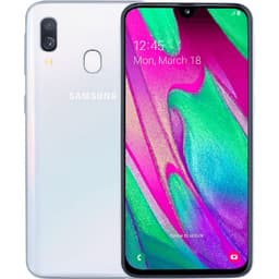 Samsung  Galaxy A40 White 64 GB Klass B (refurbished)