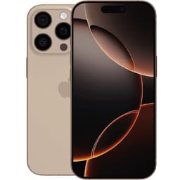 iPhone 16 Pro Desert Titanium 128 GB Klass A 100% batteri (refurbished)