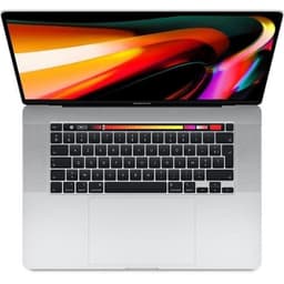 MacBook Pro Touch Bar 16" 2019 Core i9 2,4 Ghz 32 Go 512 Go SSD Silver - Renoverad - Skick: Bra - Refurbished Grade C - Swedish keyboard
