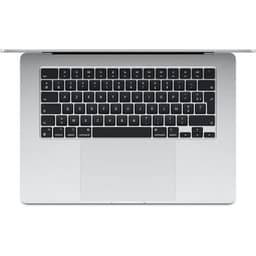 Apple - 15" MacBook Air M3 (2024) - RAM 8Go - Lagring 256Go - Silver - AZERTY (2024) - Återställd - Utmärkt skick - Refurbished Grade A+ - Swedish ke