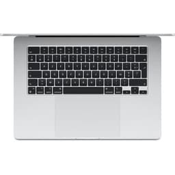 Apple - 15" MacBook Air M3 (2024) - RAM 16Go - Lagring 512Go - Silver - AZERTY (2024) - Återvunnen - Utmärkt skick - Refurbished Grade A+ - Swedish k