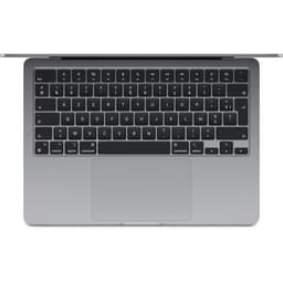 Apple - 13,6" MacBook Air M3 (2024) - RAM 8Go - Lagring 512Go - Grå Sidereal - AZERTY (2024) - Återvunnen - Utmärkt skick - Refurbished Grade A+ - Sw
