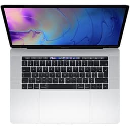 MacBook Pro Touch Bar 15" Core i7 2,9 Ghz 16 GB 512 GB Silver - Renoverad - Bra skick - Refurbished Grade C - Swedish keyboard
