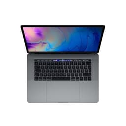 MacBook Pro Touch Bar 15" i9 2,4 Ghz 16 Go 256 Go SSD Grå Sidéral (2019) - Återvunnen - Skick: Acceptabelt - Refurbished Grade C - Swedish keyboard