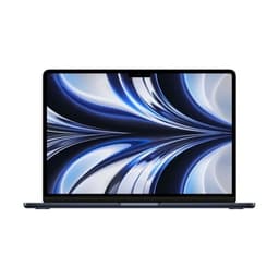 MacBook Air 13" M2 3,5 Ghz 8 Go 512 Go SSD Midnatt GPU 10 (2022) - Återfurbished - Skick: Okej - Refurbished Grade C - Swedish keyboard