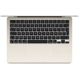 Apple - 13,6'' MacBook Air M3 - 16GB - 256GB - CPU 8 kärnor - GPU 8 kärnor - Starlight (2024) - Renoverad - Utmärkt skick - Refurbished Grade A+ - Sw