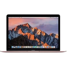 MacBook Retina 12" Core M3 1.1 Ghz 8 GB 256 GB SSD Rose Gold (2016) - Nytt batteri - Renoverad - Bra skick - Refurbished Grade C - Swedish keyboard