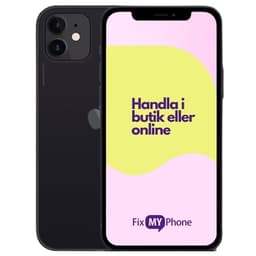 iPhone 12 Begagnad Svart 64 GB C: Okej skick
