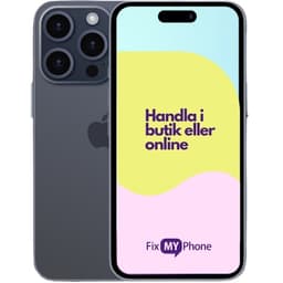 iPhone 15 Pro Begagnad Blå 128 GB A: Mycket bra skick