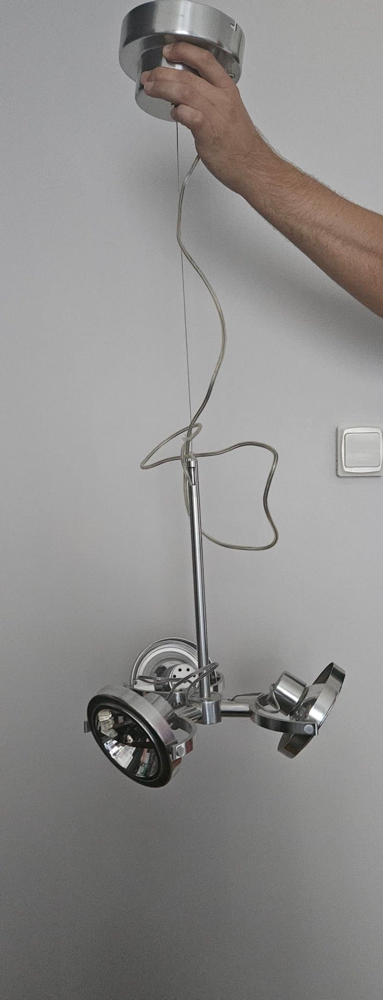 Unik industriell/postmodern IKEA Klimat Spotlight