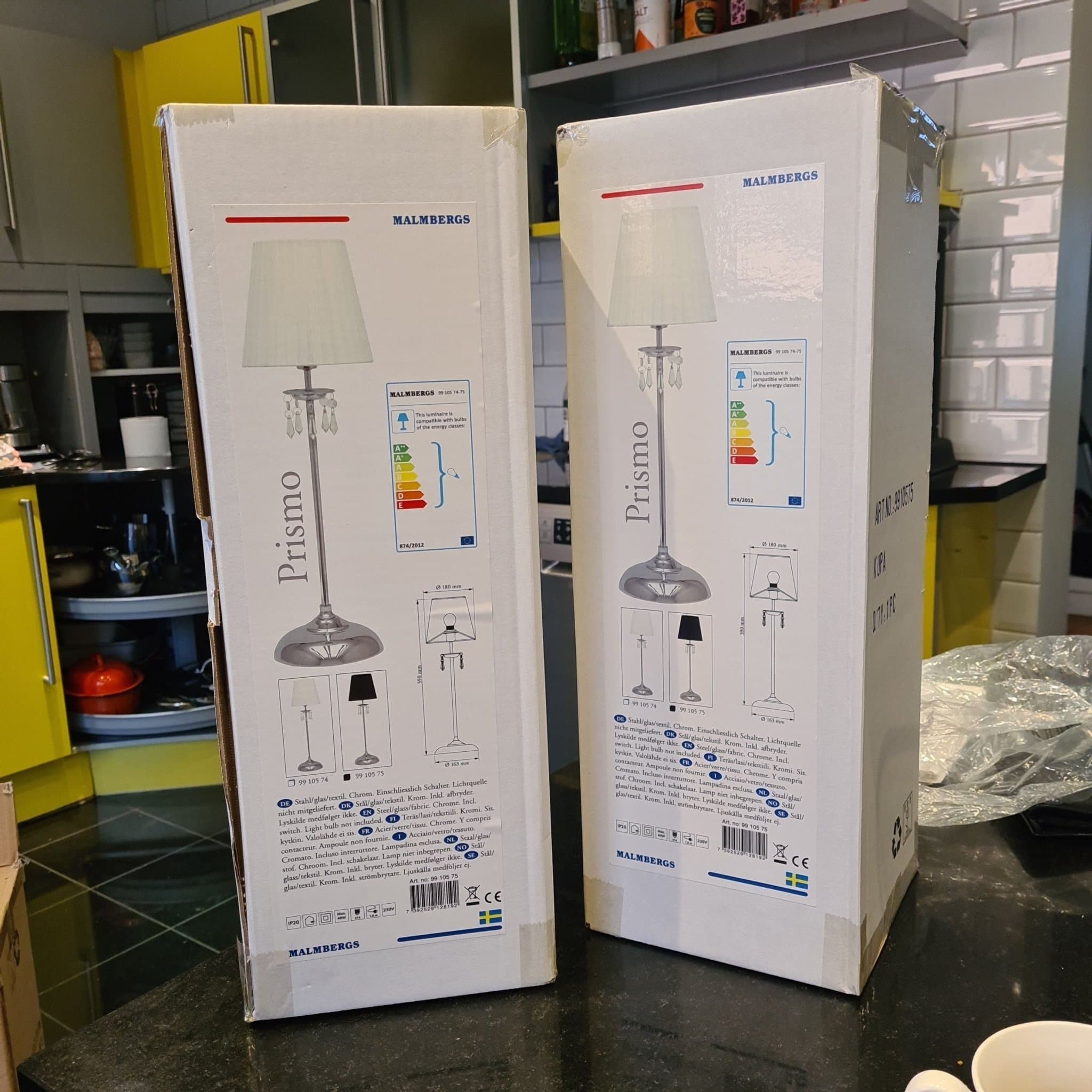 Malmbergs Prismo Golvlampa 2 st. ( butikpris 999 för 1 st. )