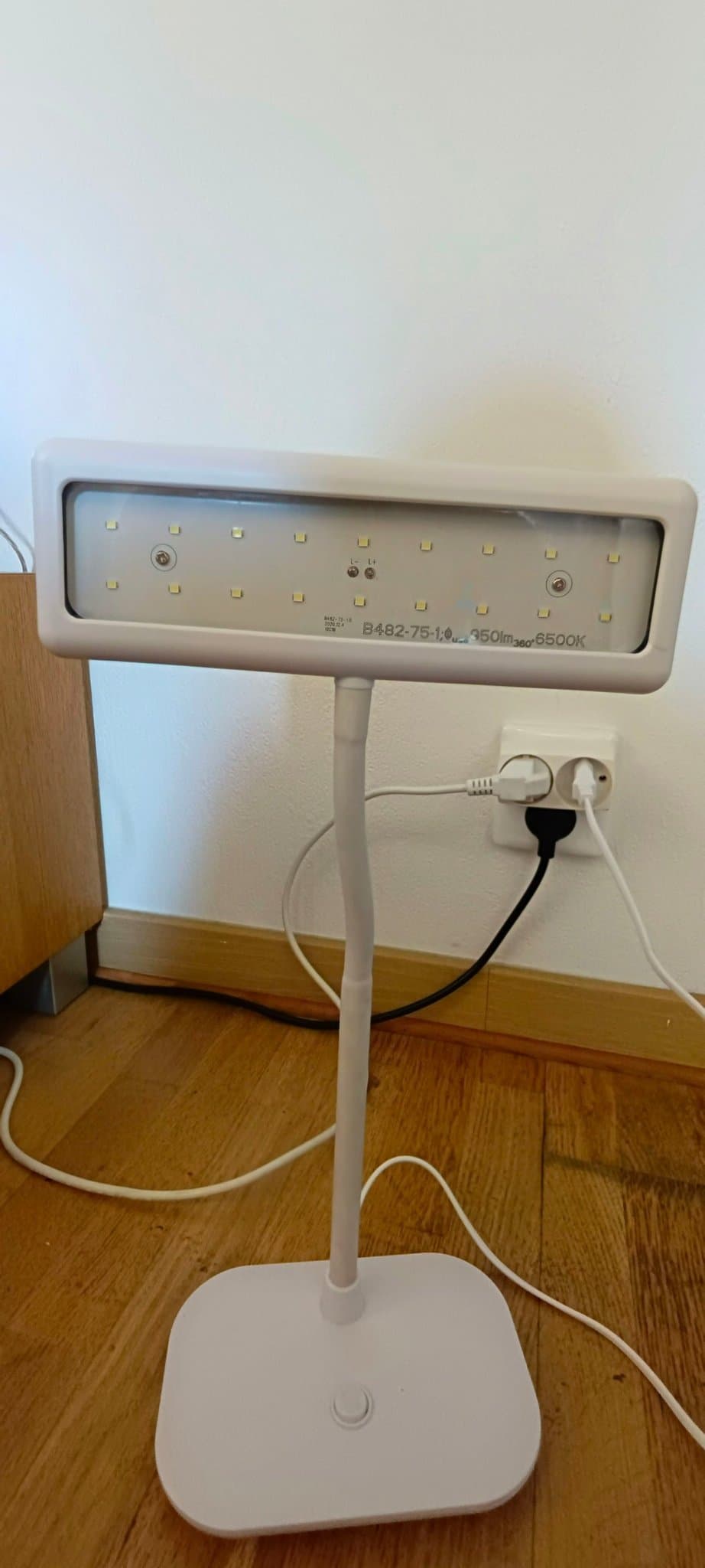 LED Växtlampa, Briloner Leuchten LED-skrivbordslampa, 350lm, 650 7,5 watt,