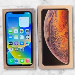 iPhone XS Max, 256GB med tillbehör och IOS 16.3.1