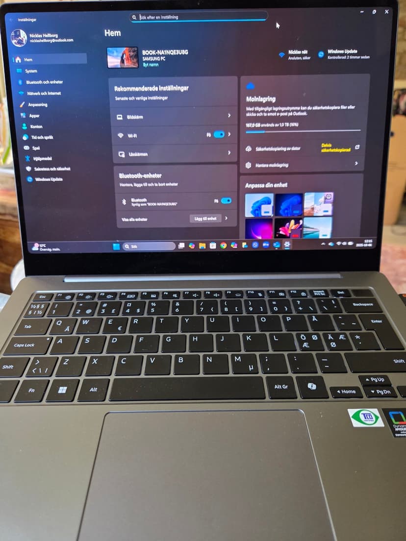 Samsung Galaxy Book5 Pro NP940XHA-KG1SE 14" Core Ultra 7 258V