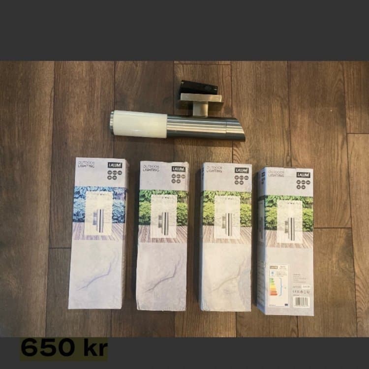 HORNBACH 5 st. vägglyktor utomhus