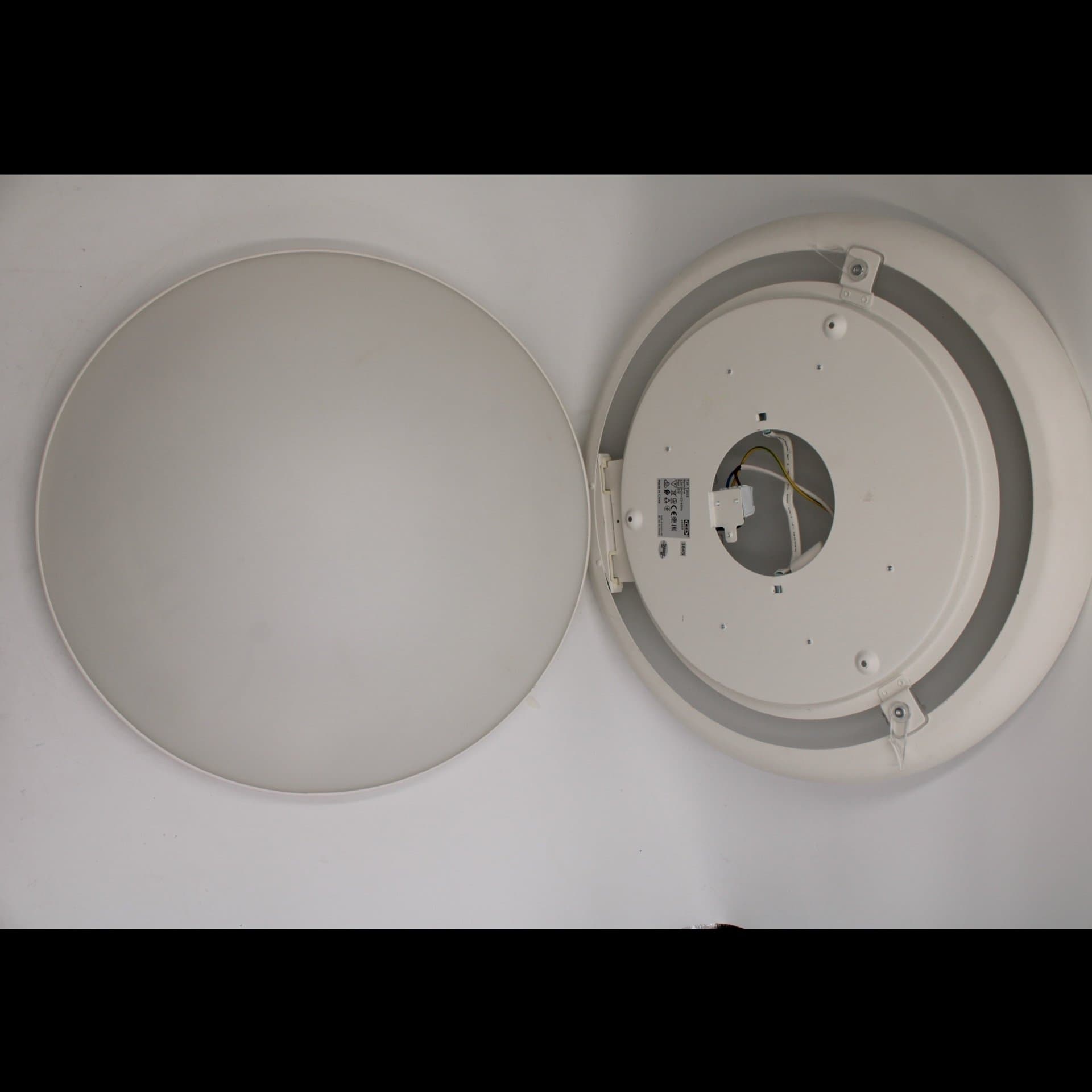 Nya IKEA NYMÅNE LED Taklampa – Vit, Diameter 45 cm (2-pack)