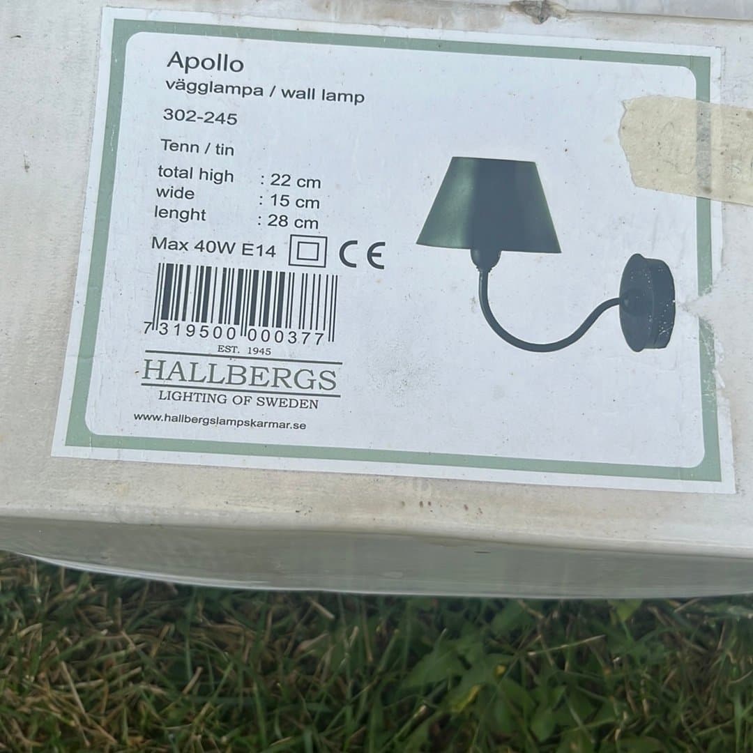 Apollo Vägglampa 2st