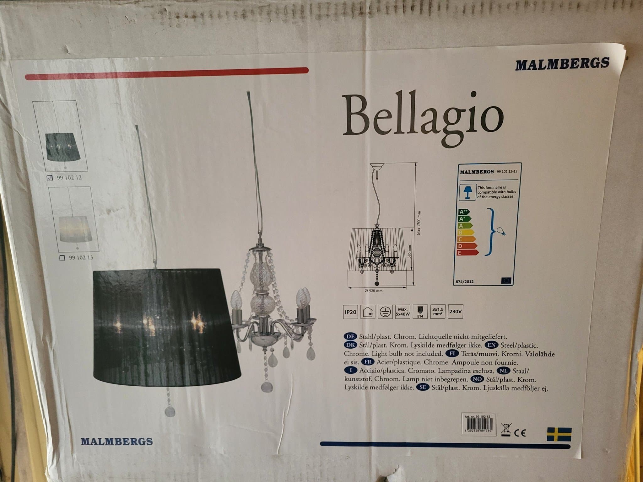 Malmbergs Bellagio Taklampa