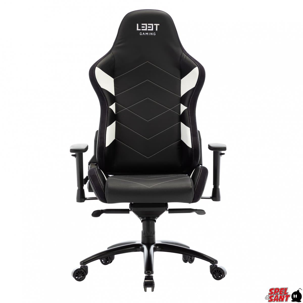 L33T Gaming Elite V4 Gaming Chair Läder Vit