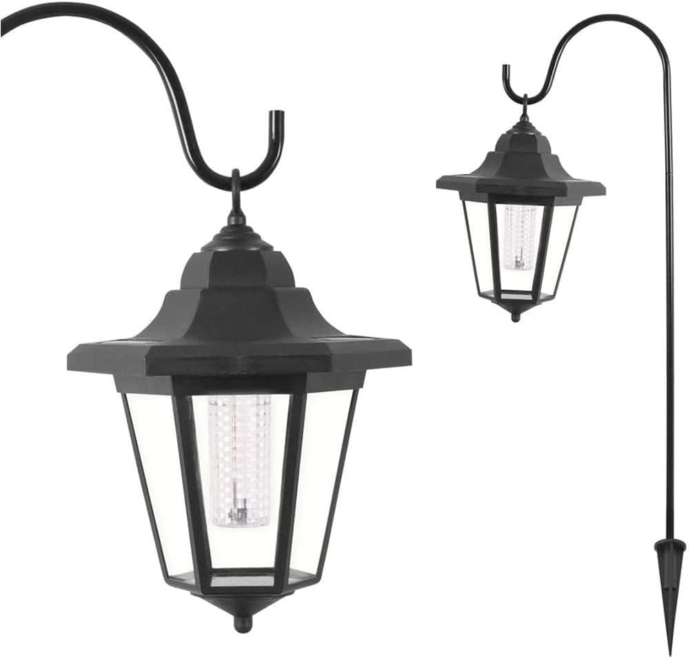 Solcellslampor för Trädgården solfjäder med schäfer viktoriansk design 2 stycken