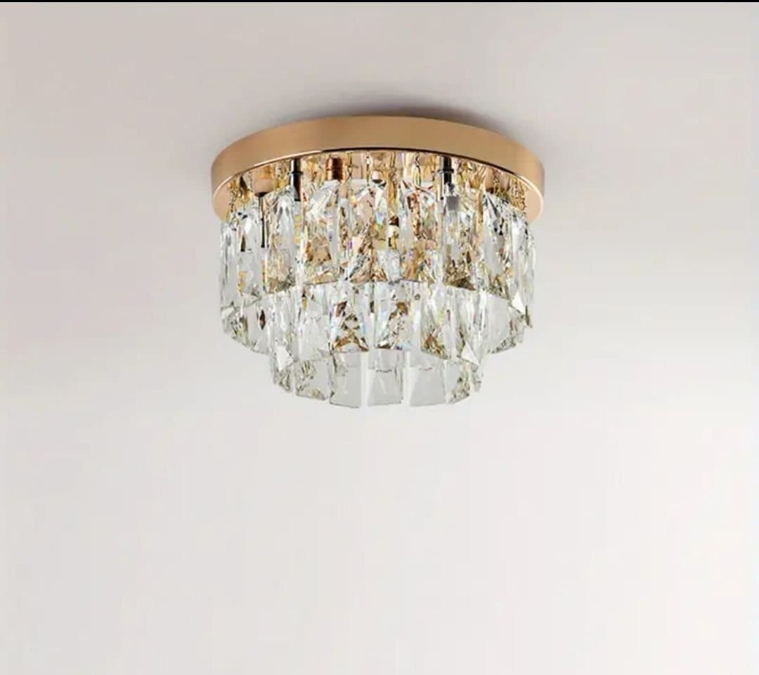 Elegant Taklampa i Guld