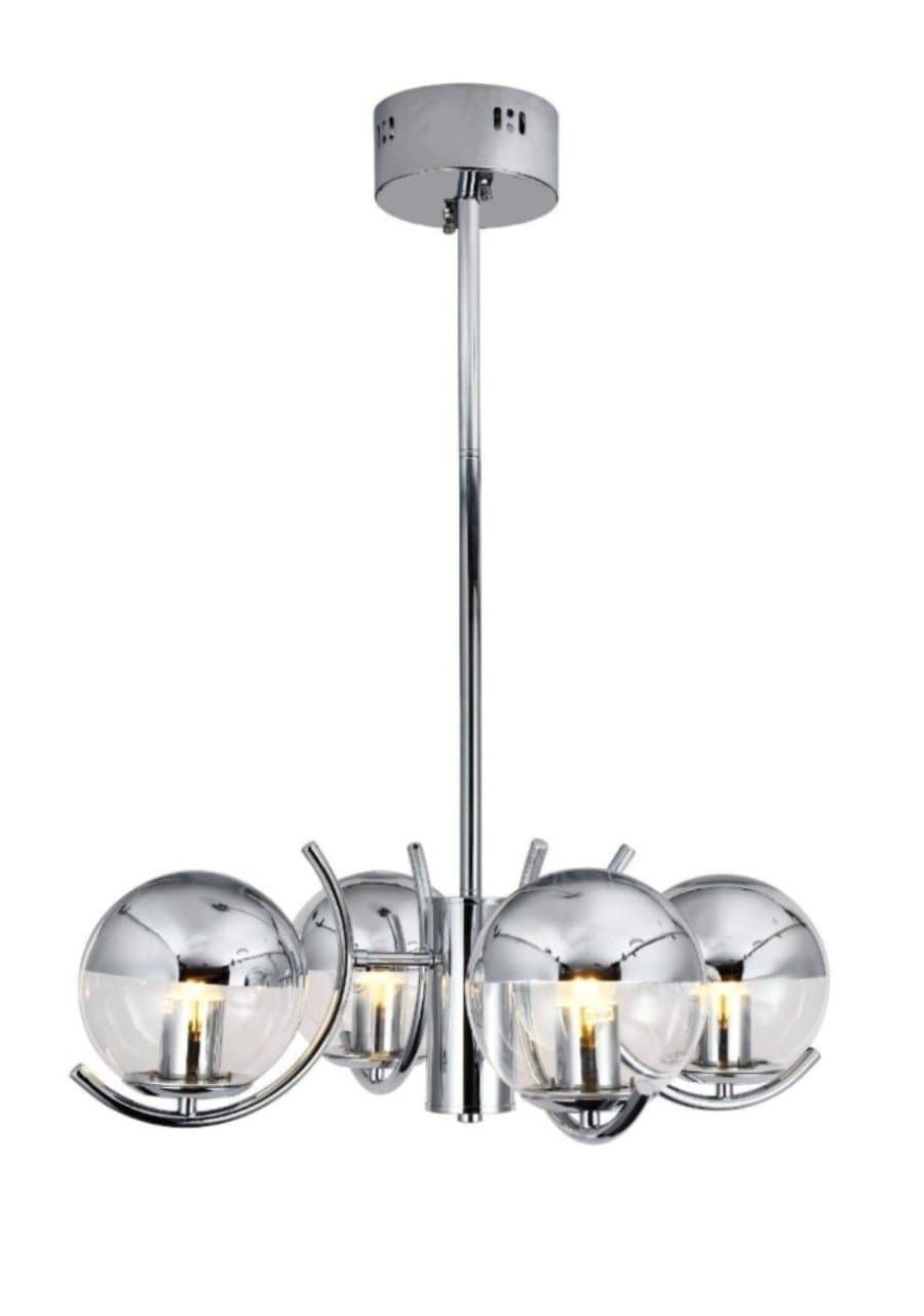 Taklampa med 4 lampor i silver, helt ny