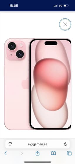 iPhone 15 128 gb nyskick