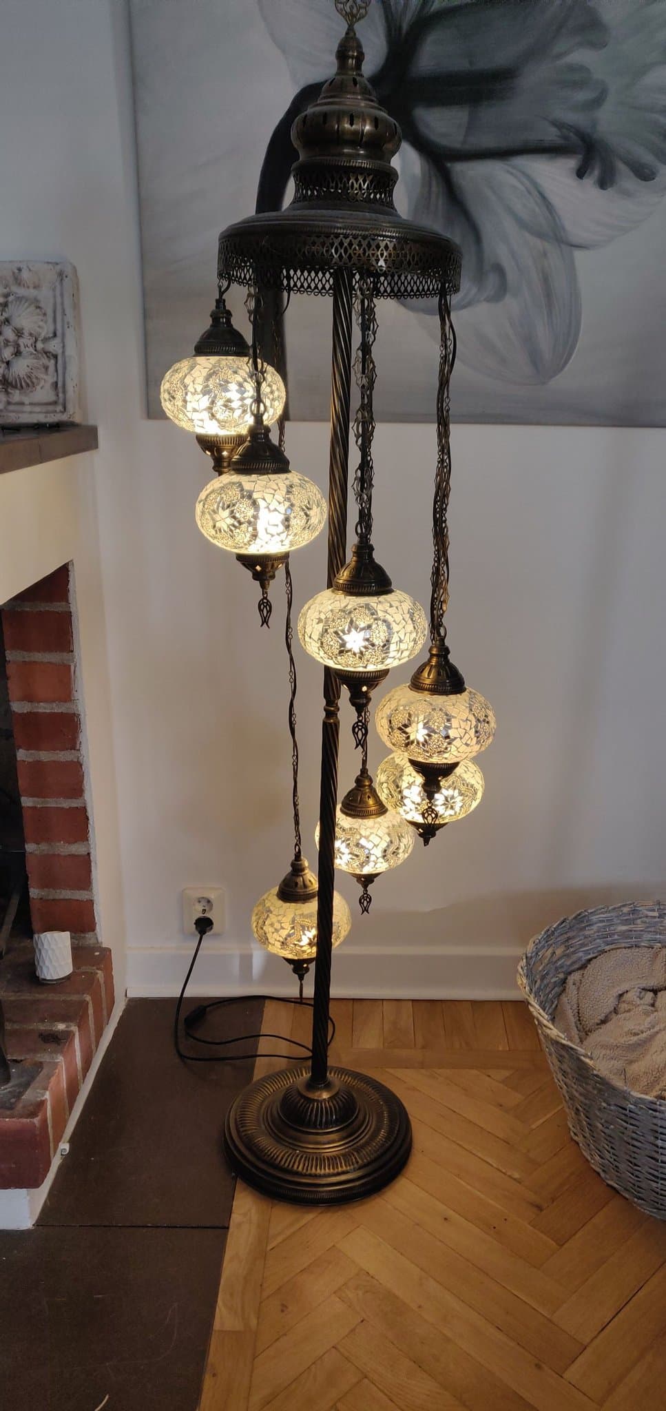 Golvlampa turkisk Mosaik