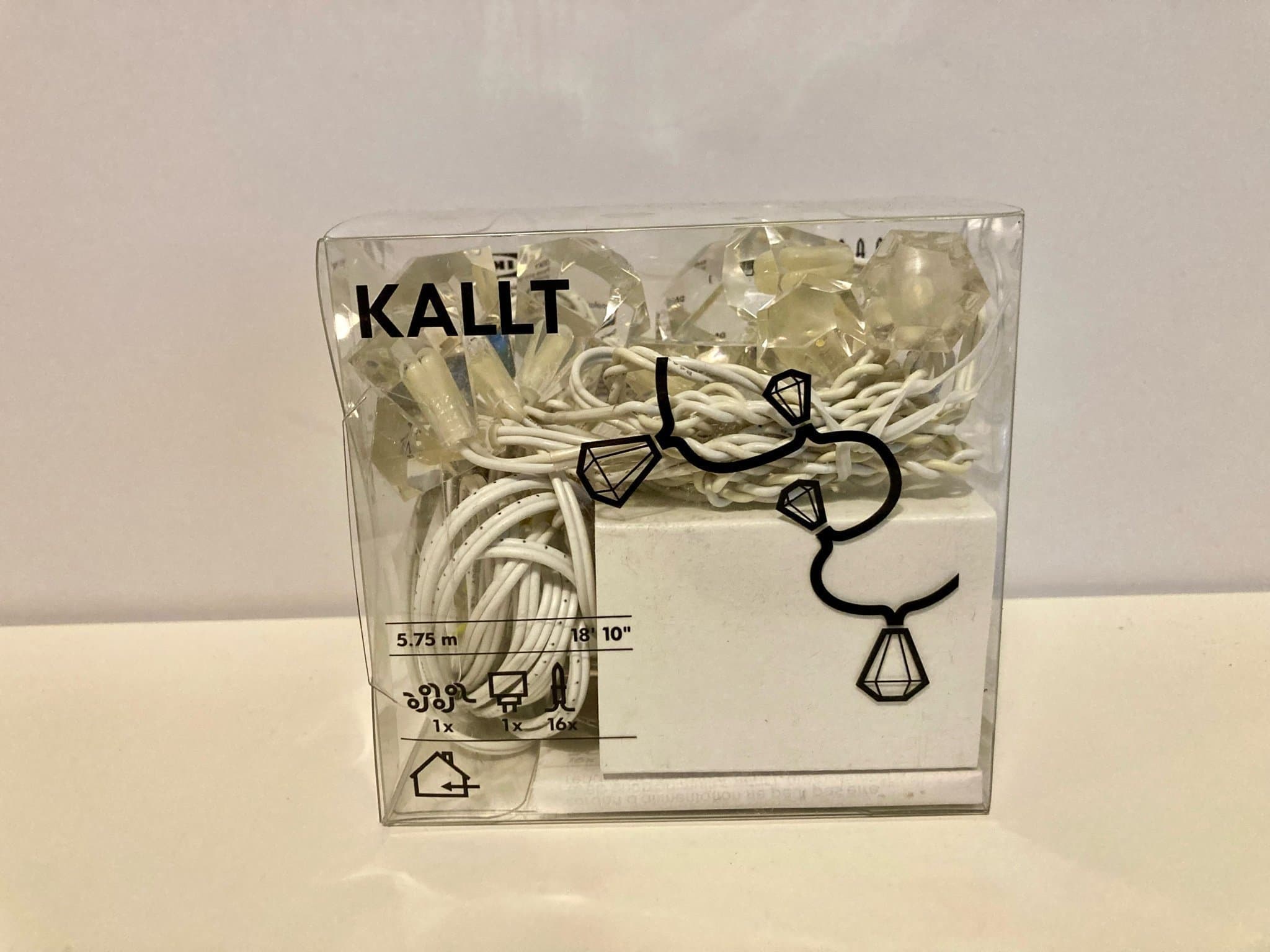 IKEA KALLT Ljusslinga. Slinga, ljus, adapter, inredning, belysning