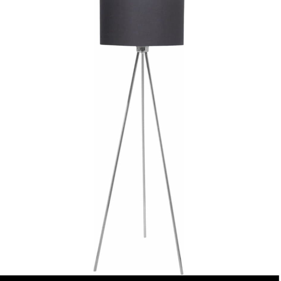 Golvlampa Steel, 40W, Krom/Svart Malmbergs
