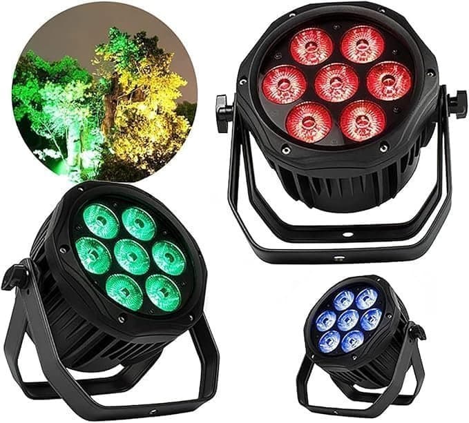HELT NY SHEHDS LED Par 7x18W RGBW+UV Scenbelyning / Parlampa